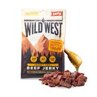 Wild West Beef Jerky Honey BBQ Jerk Protein Snack...